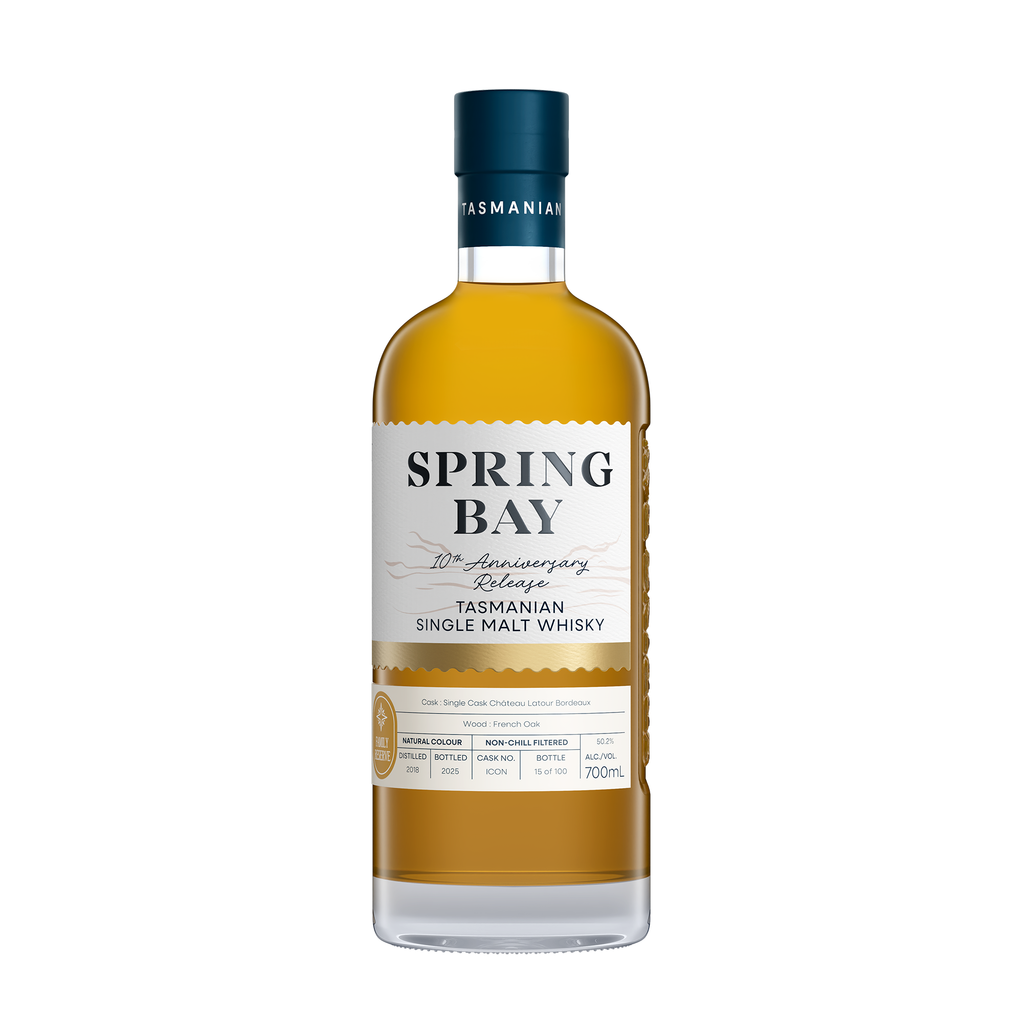 Single Cask Château Latour Bordeaux - 10th Anniversary Release - Tasmanian Single Malt Whisky - 50.2% ABV