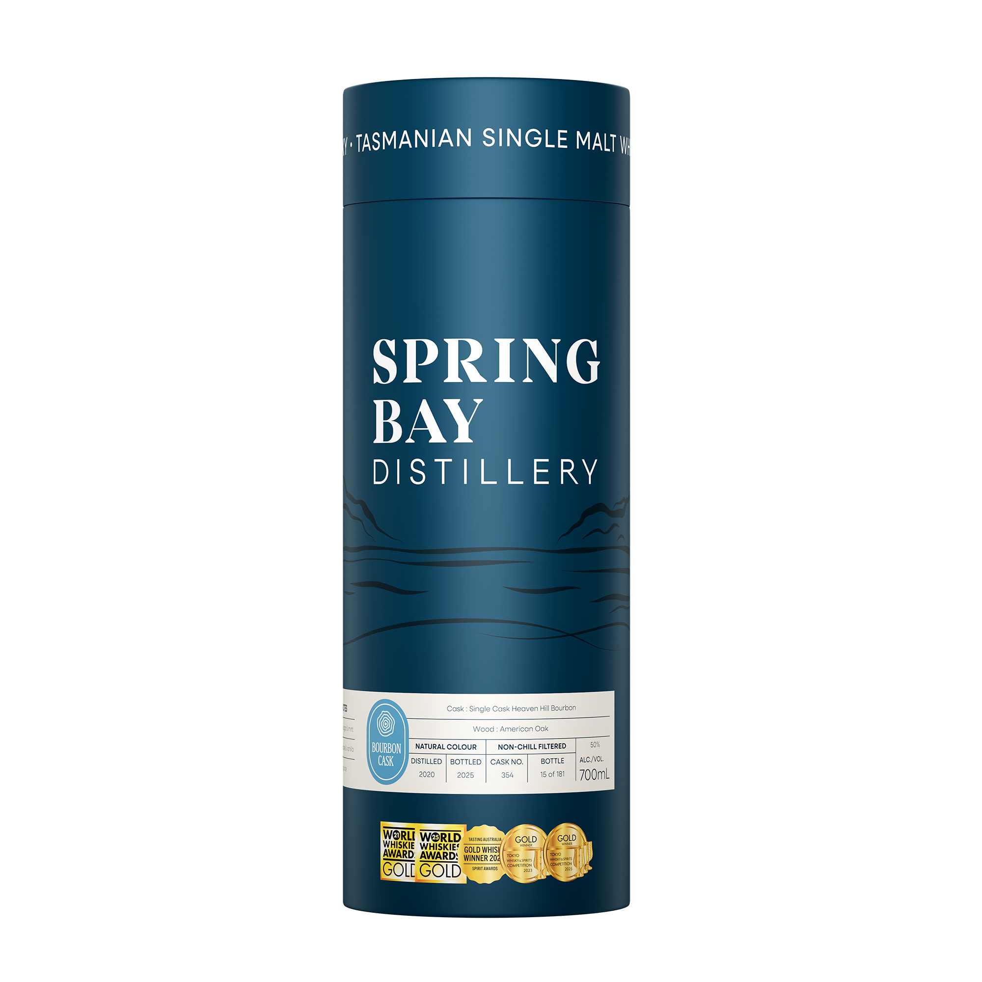 Single Bourbon Cask No. 354 - Tasmanian Single Malt Whisky - 50% ABV