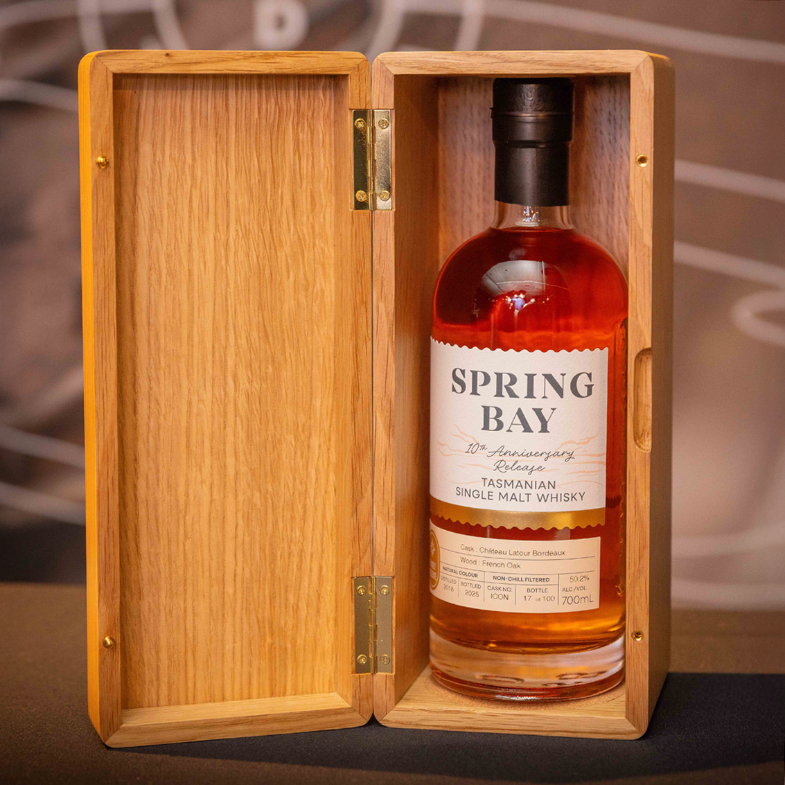 Single Cask Château Latour Bordeaux - 10th Anniversary Release - Tasmanian Single Malt Whisky - 50.2% ABV