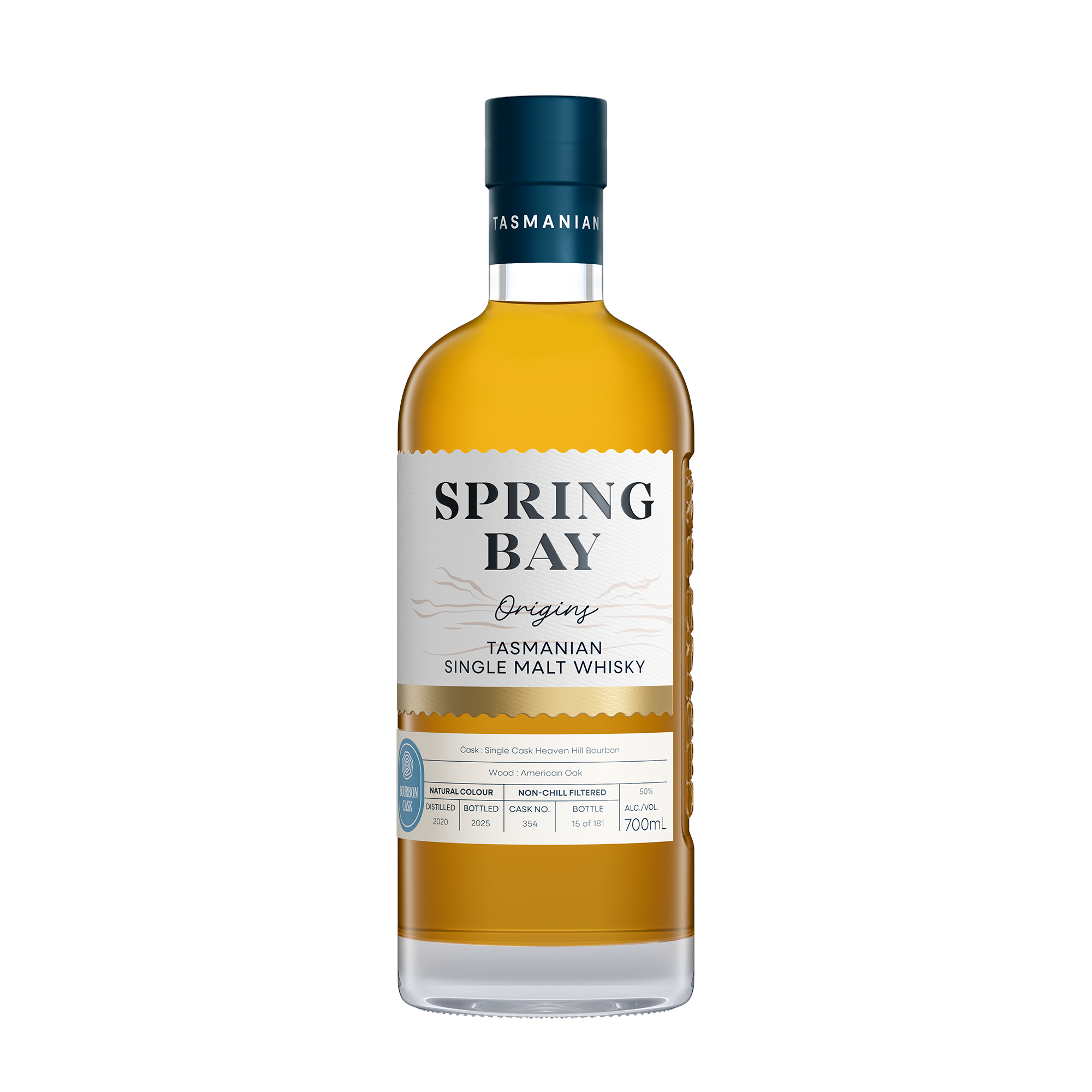 Single Bourbon Cask No. 354 - Tasmanian Single Malt Whisky - 50% ABV